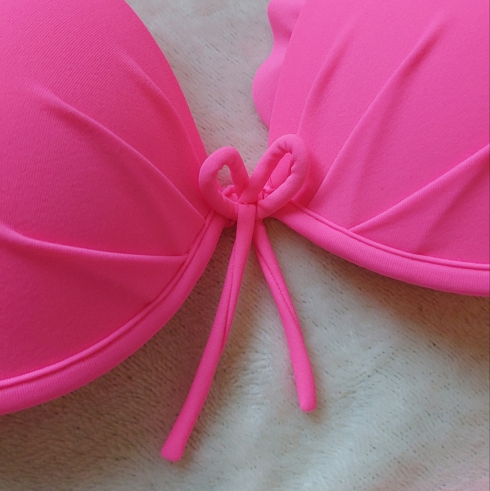 Victoria's Secret Hot Pink Bikini Top - Picture 2 of 7